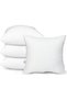 HD Microfiber Cushion Inserts, 50x50cm, 500g Filling, White (Pack of 4)