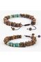 Maasai Men’s Bracelet, Turquoise Jasper & Jade Stone Beaded Bracelet, Handmade Adjustable Natural Jewelry - 5