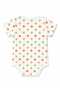 Unisex Short Sleeve Snap Fastener 100% Cotton Bodysuit - 3
