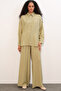 Women's Textured Shirt and Trousers Two-Piece Set 6710 - Çağla