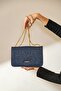Stylish Navy Blue Evening Dress Shoulder Bag Convenient Bag for Wedding Invitations