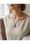 Bronze Vintage Women's Necklace Authentic Copper Jewelry Color Changing Zultanite Stone Round Cut