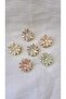 Metal Daisy Clasp with Zircon Stone 3 cm 1 Piece - 3
