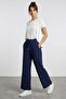 Elastic Waist Crepe Fabric Pocket Trousers - 2