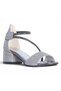 Verlass Vrla2 Silver Girls' 5cm Heeled Sandals Shoes - 2