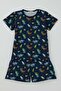 Baby Boy Shorts Pajama Set with Space Theme, Astronaut Dinosaur Pattern, 9 Months-3 Years, Navy Blue