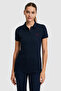Women's Navy Blue Basic T-Shirt 50323461-Vr033 - 3