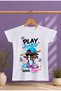 Children's T-Shirt with Lettering and Puzzle Print, 100% Cotton, Short Sleeve T-Shirt - 2