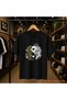 Tiger Dragon Chest Printed 100% Cotton Oversize Loose Regular Fit Crew Neck T-Shirt
