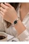 Women's Oval Dial Stone Detailed Elegant Wristwatch – Gold & Silver Color Stylish Design - 2