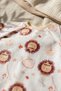 Savan Series Waterproof Long Sleeve Baby Food Bib - Stain-Resistant Supplementary Food Bib - with Lion Figure - 3