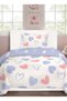 3PC Kids Duvet Cover Set – 135x220 Heartscape Design 100% Premium Cotton - 3