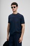 111020311 Soft Modern Graphic Men's T-Shirt T-Shirt Men's T-Shirt Dark Blue - 3