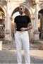 Men's Old Money Linen Regular Trousers - 4