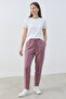 Women's Two-Thread High-Waist Jogger Sweatpants with Front Ironing Stitching, Comfortable Fit, Hidden Pocket