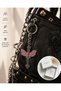 Pink Butterfly Detailed Gothic Cross Keychain – Alternative Style Unisex Accessory