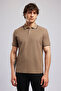 Brat Men's Regular Fit Basic Polo Neck T-Shirt Brown - 2