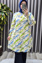 Women's Clothing Plus Size Brush Pattern Tunic - 8