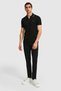 Men's Slim Fit Polo Collar Black T-Shirt 50323894-Vr046 - 4