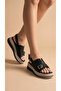 High-Heeled Ankle Buckle Women's Summer Sandals with Gold Buckle Detail on the Front - 2