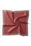 Soft Scarf Leaf Pattern Red 90X90 - 5