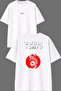 Tokyo Design Front and Back Printed White Oversize T-Shirt