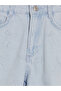 Vizyon New Season Stone Embroidered Bow Patterned Girls' Jean Shorts - 3