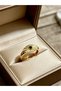 Women's Steel Premium Antique Effect Minimalist Signet Ring - 3