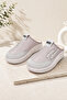 Women's Beige Sneaker Casual Slippers - 6