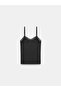 32770 Strappy Lace Detailed Athlete Top-Black - 6
