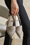 Women's Pope Short Heeled Shoes - Mink - 4