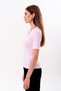 Organic Cotton Pink Women's Short Sleeve Crew Neck T-Shirt - 3