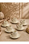 Acar 6-Person Luxury Porcelain Grape Luster Coffee Cup Set 100ml - 2