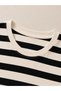 Women's Striped Basic T-Shirt Crew Neck Soft Textured 100% Cotton Casual T-Shirt - 6