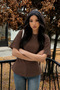 Women's Fit Look Lace-Up Design T-Shirt - 4