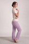 Lilac Seasonal V-Neck Cotton Bow Detailed Pajama Set - 2