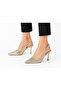 07006 Thin Heel Glittery Women's Comfortable Shoes
