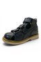 639 Full Orthopedic 100% Genuine Leather Unisex Children's Black Corset Sandals - 4