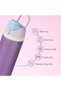 16” School Bag Set of 3 w/ Stainless Steel Glitter Water Bottle & Convertible Bento Lunch Box – Purple - 8