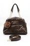 Quilted Women's Shoulder and Hand Bag – Gold Detailed, Stylish and Convenient, with Strap, 28X22 cm