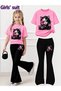 Girl's Spanish Style Leggings and T-Shirt Set