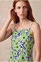 Women's Relaxed Fit Rope Strap Navy Blue, Green Interlock Mini Dress Heloisa - 5