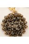 Bronze Vintage Women's Earrings Authentic Copper Jewelry Margazite Embellished Top Model - 3