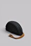 Mussel Straw Clutch Bag – Handmade Weave Design, Genuine Leather Wrist Strap Women's Bag - 6