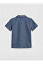 Navy Blue Resort Collar Boy's Shirt - 3