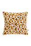 Lora Premium Woven Mustard Throw Pillow Cover 43X43 - 2