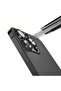 iPhone 15 Pro Max Compatible Camera Lens Protector Micro Glass T38358 - Silver - 3