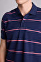 Cotton Regular Fit Polo Collar Striped Short Sleeve Polo T-Shirt G6896Ax26Sm - 4