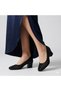 (Park Moda) Damlataş Detailed Heeled Women's Shoes Black to Black - 4