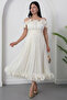 Heart Neck Bust and Hem Ruffled Evening Dress BAL139 - 3